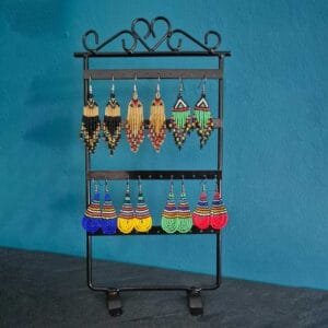 Boucles d'oreilles tissées à la main