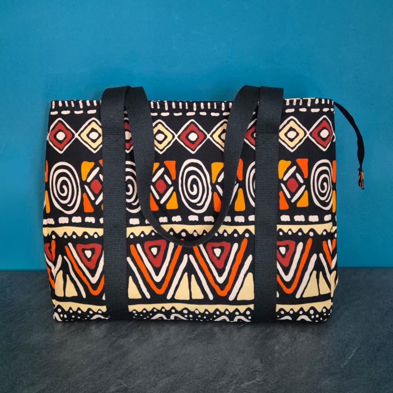 Sac cabas en tissu wax