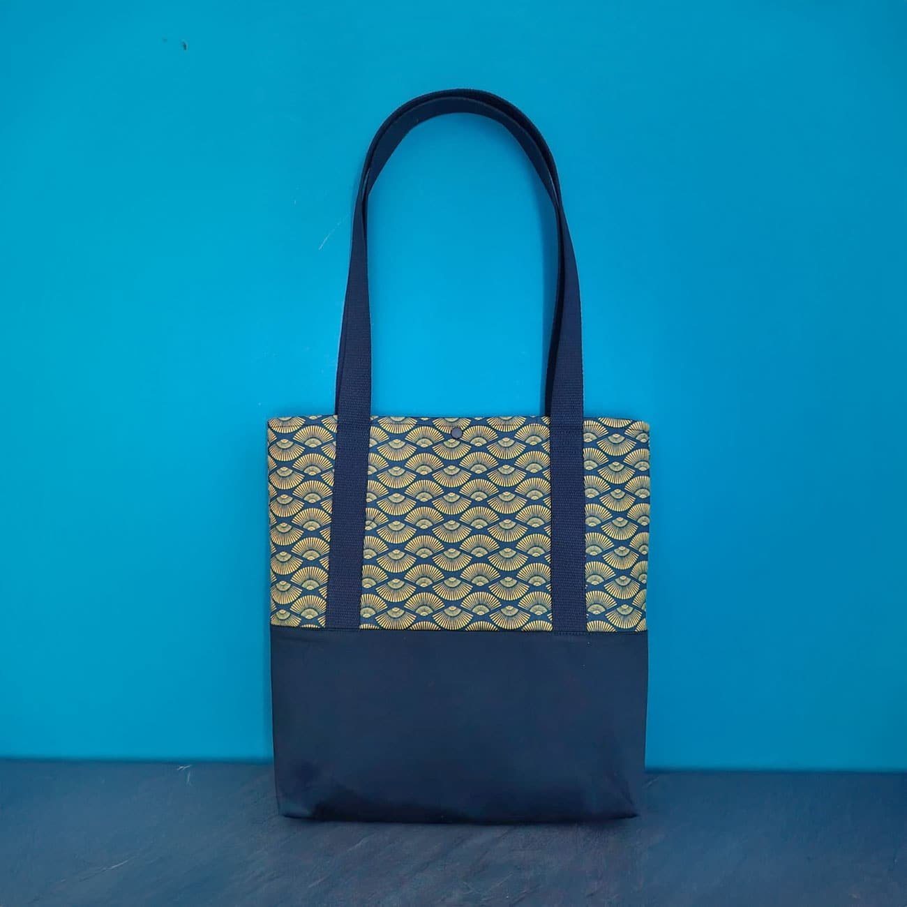 Sac tote bag bi-matiere